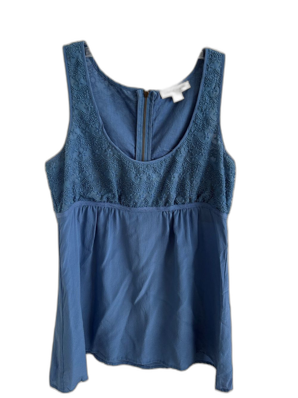 EUC Forever 21 baby doll Empire Silk Flowy Tank Top Y2K Lace size S